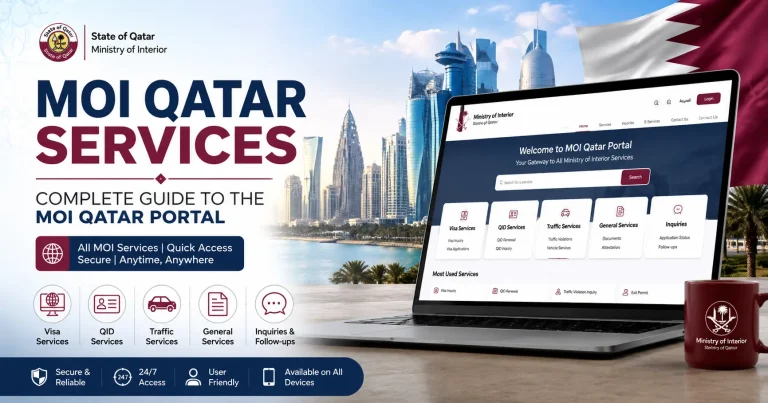 MOI Qatar Services – Complete Guide to the MOI Qatar Portal with visa, QID, traffic, and general services