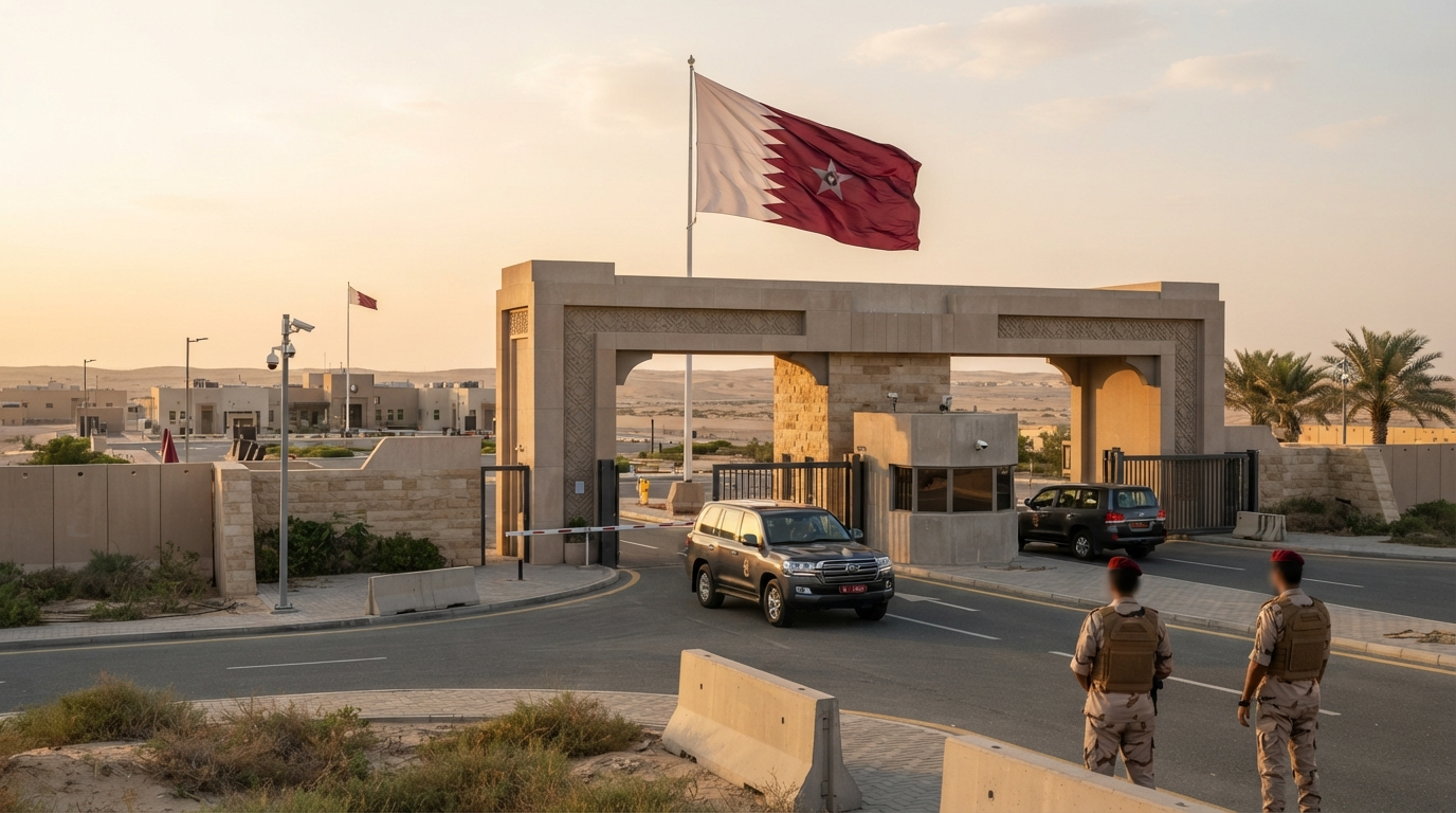 Qatar Army Jobs: Complete Guide to Apply Online illustration showing military recruitment in Qatar.